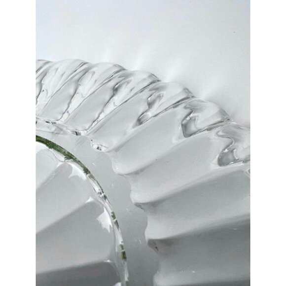 VINTAGE HEISEY Crystolite 12" Flat Float Bowl - Picture 4 of 7